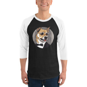 3/4 sleeve raglan “Secret Agent” shirt