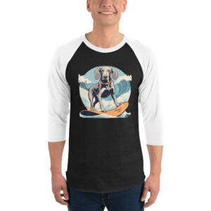 3/4 sleeve raglan “Surfer” shirt