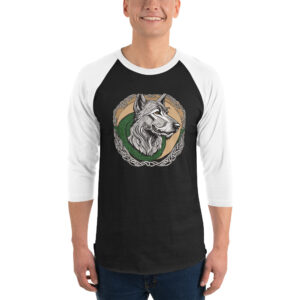 3/4 sleeve raglan “Celt” shirt